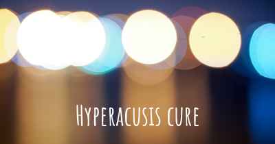 Hyperacusis cure