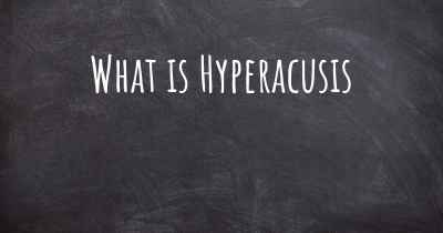 What is Hyperacusis