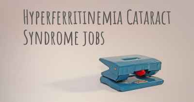 Hyperferritinemia Cataract Syndrome jobs