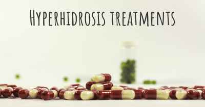Hyperhidrosis treatments