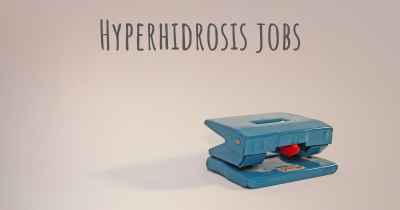 Hyperhidrosis jobs