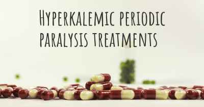 Hyperkalemic periodic paralysis treatments