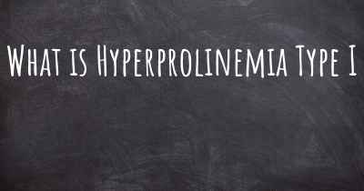 What is Hyperprolinemia Type I