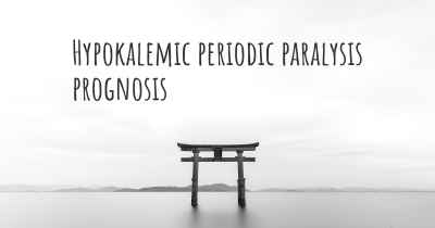 Hypokalemic periodic paralysis prognosis