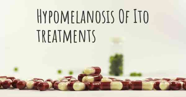 Hypomelanosis Of Ito treatments