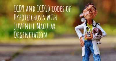 ICD9 and ICD10 codes of Hypotrichosis with Juvenile Macular Degeneration