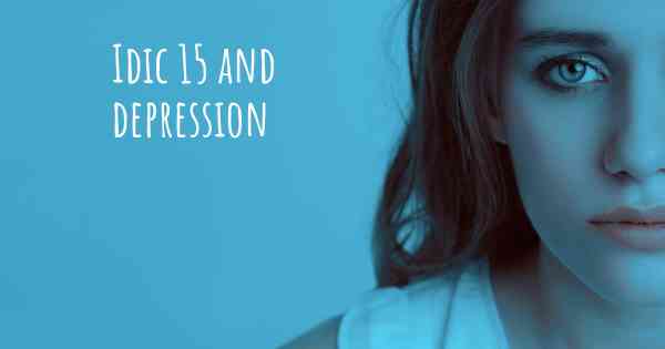 Idic 15 and depression