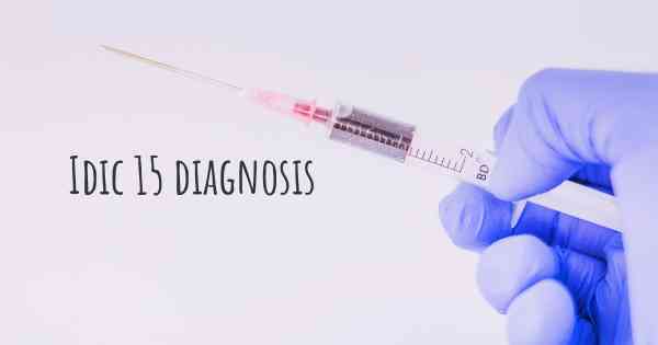 Idic 15 diagnosis