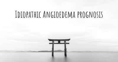 Idiopathic Angioedema prognosis