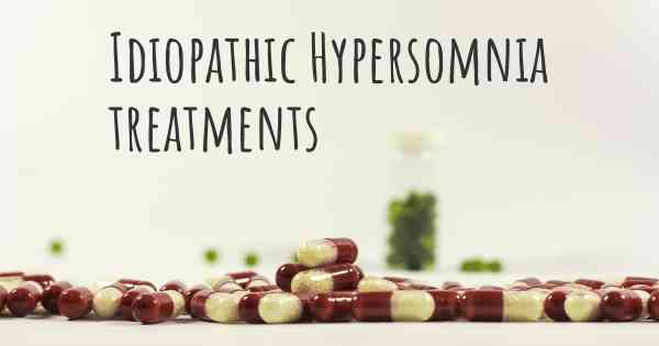 Idiopathic Hypersomnia treatments