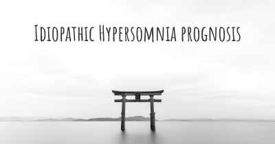 Idiopathic Hypersomnia prognosis