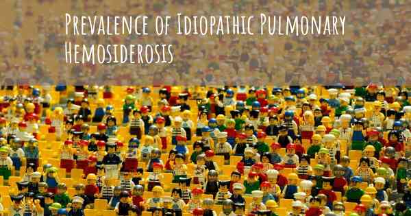 Prevalence of Idiopathic Pulmonary Hemosiderosis