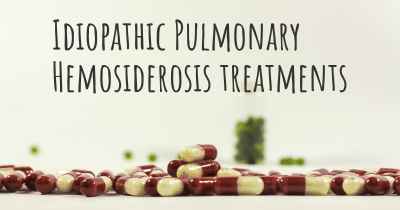 Idiopathic Pulmonary Hemosiderosis treatments