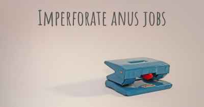 Imperforate anus jobs