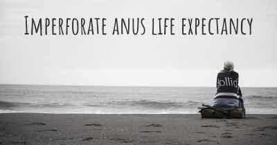 Imperforate anus life expectancy