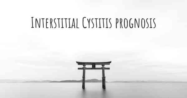 Interstitial Cystitis prognosis