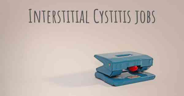Interstitial Cystitis jobs