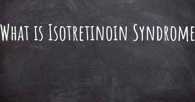 What is Isotretinoin Syndrome