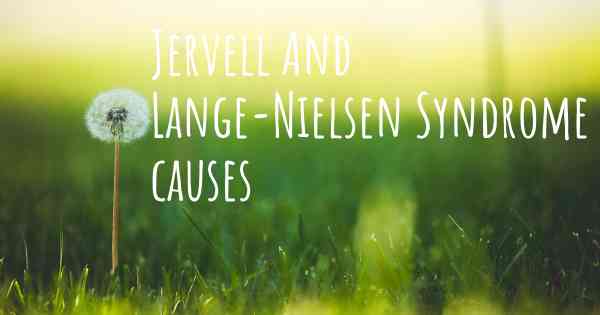 Jervell And Lange-Nielsen Syndrome causes