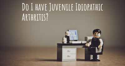 Do I have Juvenile Idiopathic Arthritis?