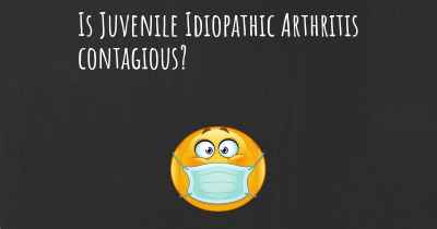 Is Juvenile Idiopathic Arthritis contagious?