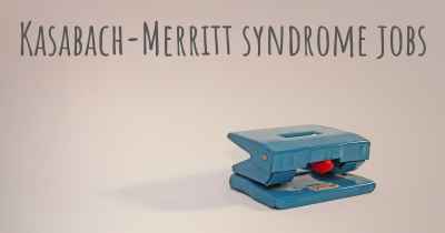 Kasabach-Merritt syndrome jobs