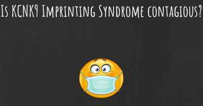 Is KCNK9 Imprinting Syndrome contagious?