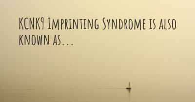 KCNK9 Imprinting Syndrome is also known as...