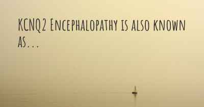 KCNQ2 Encephalopathy is also known as...