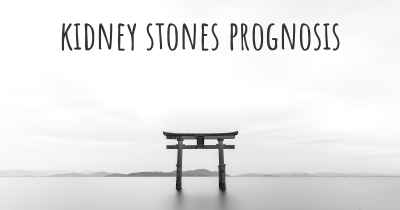 kidney stones prognosis