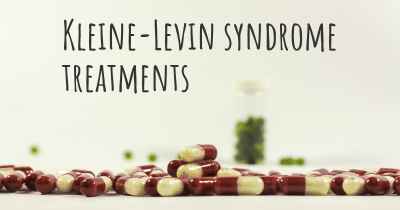 Kleine-Levin syndrome treatments
