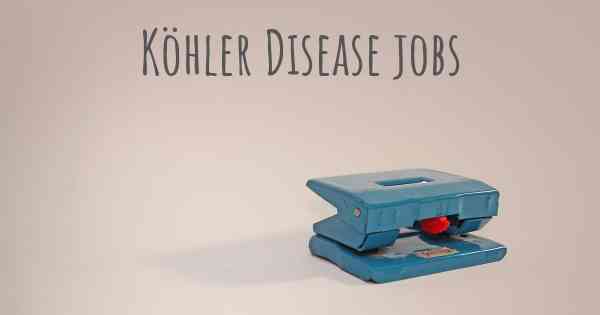 Köhler Disease jobs