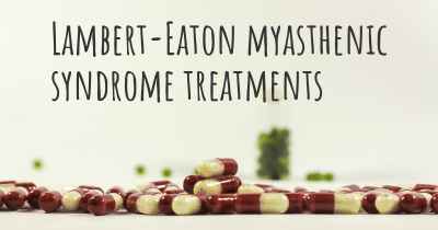 Lambert-Eaton myasthenic syndrome treatments