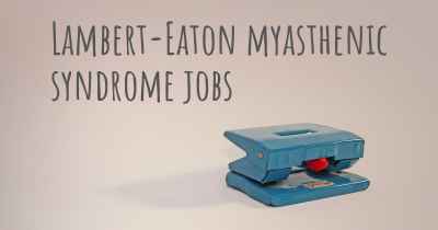 Lambert-Eaton myasthenic syndrome jobs