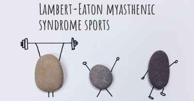 Lambert-Eaton myasthenic syndrome sports