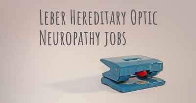 Leber Hereditary Optic Neuropathy jobs