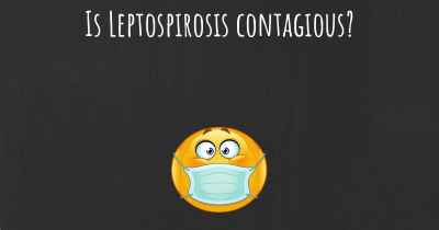 Is Leptospirosis contagious?