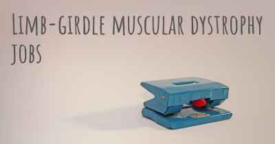 Limb-girdle muscular dystrophy jobs
