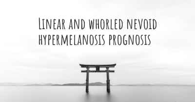 Linear and whorled nevoid hypermelanosis prognosis