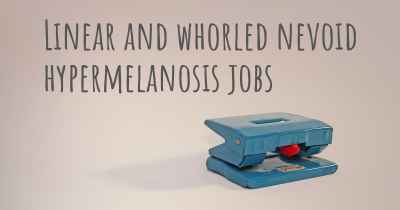 Linear and whorled nevoid hypermelanosis jobs