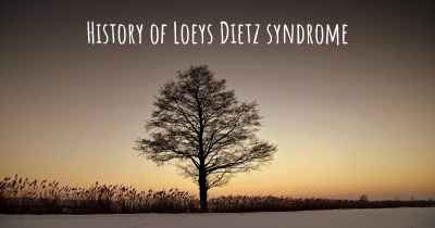 History of Loeys Dietz syndrome
