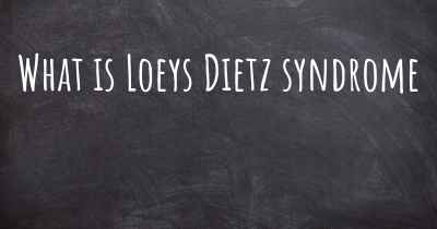 What is Loeys Dietz syndrome