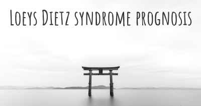 Loeys Dietz syndrome prognosis