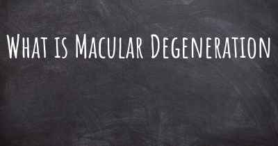 What is Macular Degeneration