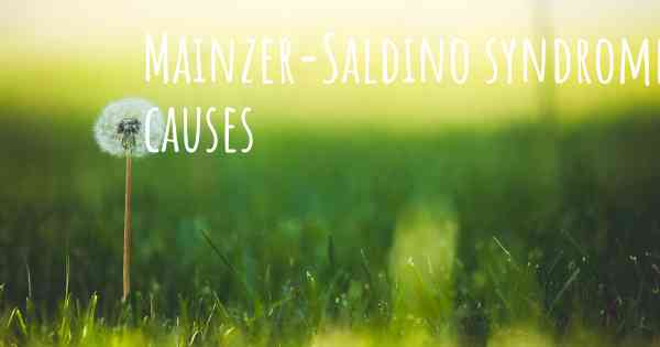 Mainzer-Saldino syndrome causes