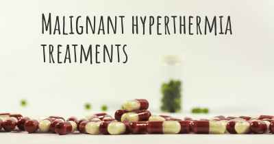 Malignant hyperthermia treatments