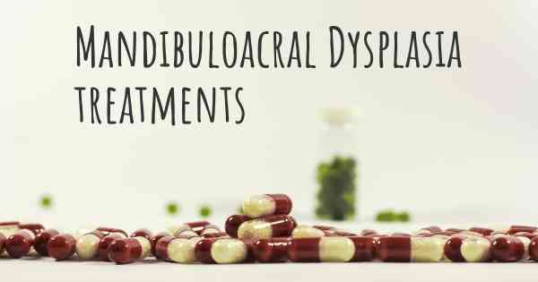 Mandibuloacral Dysplasia treatments