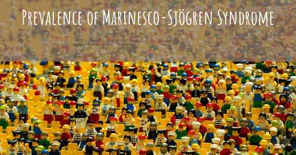 Prevalence of Marinesco-Sjögren Syndrome
