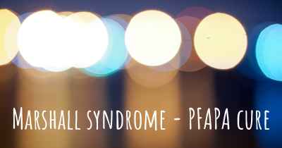 Marshall syndrome - PFAPA cure