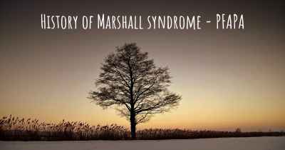 History of Marshall syndrome - PFAPA